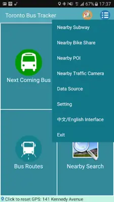 Toronto Bus Tracker android App screenshot 2