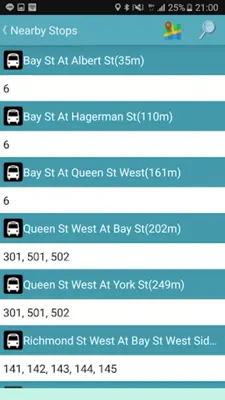 Toronto Bus Tracker android App screenshot 8